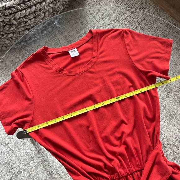 Smash+Tess Rebecca new Wrap Midi in Brick Tie Front Stretch Casual Dress Size XS - Picture 7 of 13